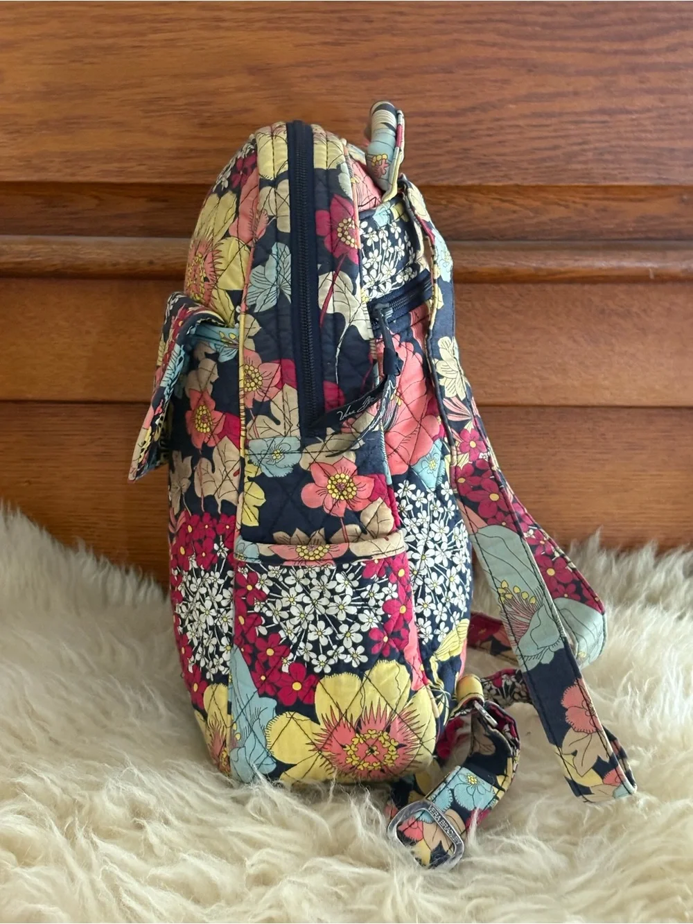 Vera Bradley ‘Happy Snails’ Quilted Floral Mini Backpack